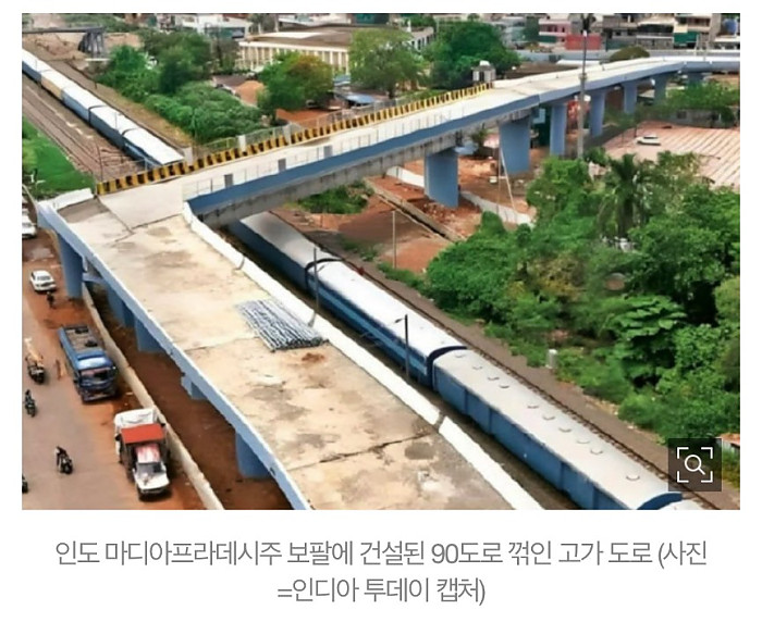 카레국의 28억 들여 만든 도로 수준