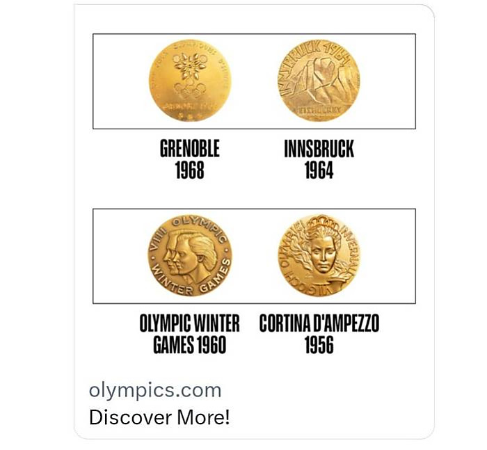 밀라노 동계올림픽 메달 디자인