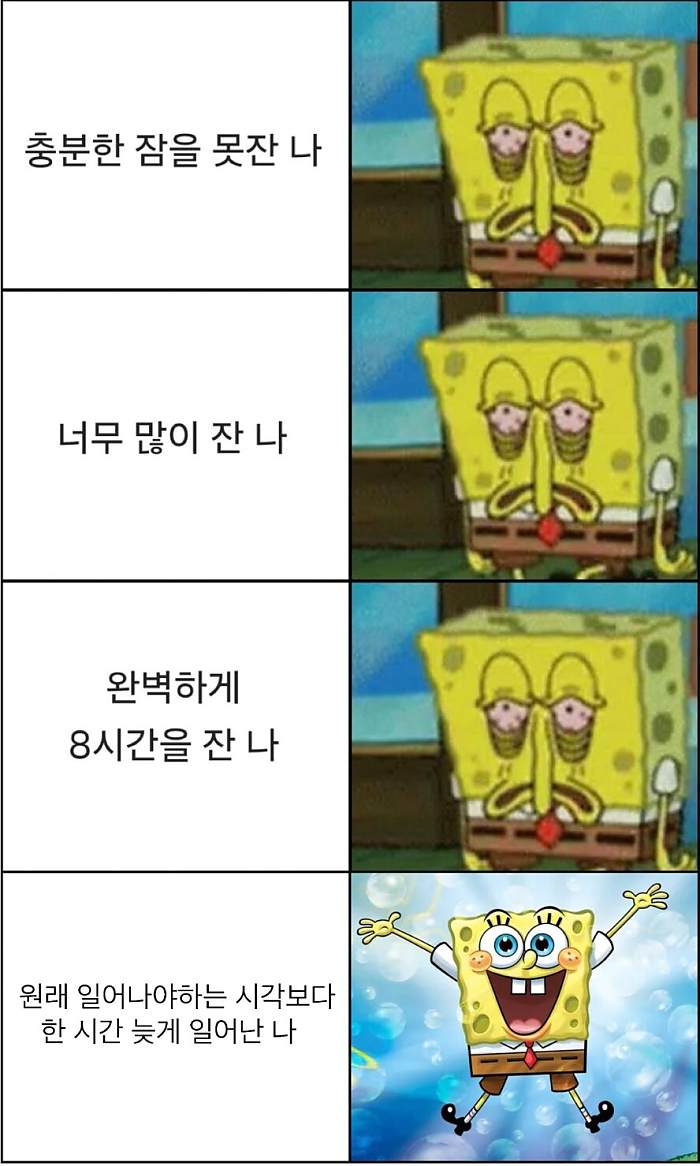 수면패턴마다 다른 나의 컨디