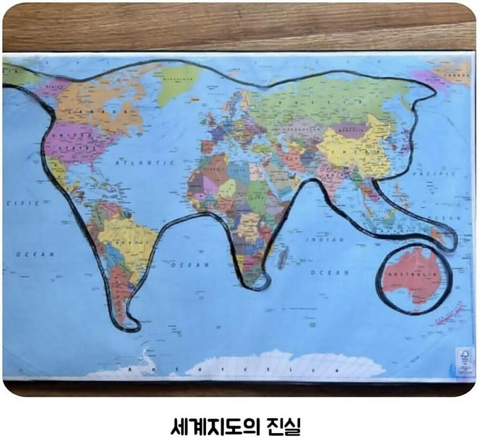 세계지도의 놀라운 진실
