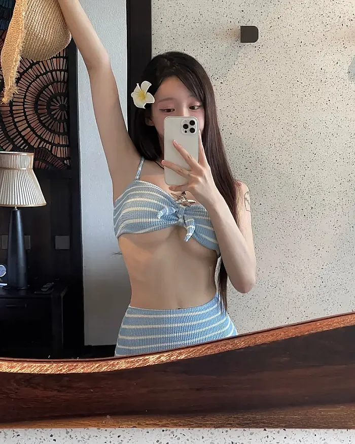 비키니 언더붑 스타일셀카